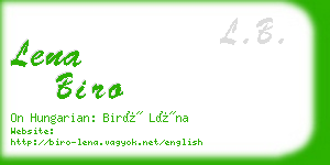 lena biro business card